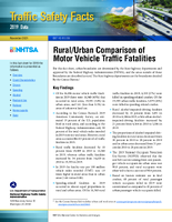 Traffic Safety Facts 2019 Data RuralUrban Comparison of Motor Vehicle Traffic Fatalities