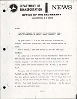 Statement Prepared for Secretary of Transportation John A Volpe at Homecoming in Abruzzi