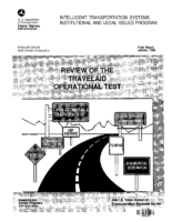 ITS institutional and legal issues program  review of the Travelaid operational test