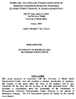 Inorganic and Organic Characterization of Dredged Sediments From the Proposed Quonset Point Channel in Narragansett Bay