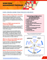 DataDriven Work Zone Process Reviews