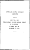 Interstate Commerce Commision Report of the Accident  Investigation Occuring on the CHESAPEAKE AND OHIO RAILWAY BREMO VA