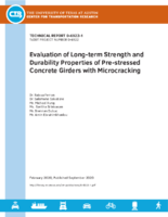 Evaluation of LongTerm Strength and Durability Properties of PreStressed Concrete Girders With Microcracking