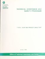 Technical Assistance and Safety Programs Fiscal Year 1990 Project Directory