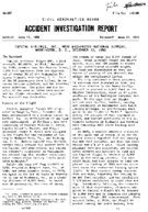 Investigation of Aircraft Accident CAPITAL AIRLINES NEAR WASHINGTON NATIONAL AIRPORT WASHINGTON DC 19491212