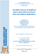 Durability Aspects of Stabilized Quarry Byproduct Pavement Base and Subbase Applications