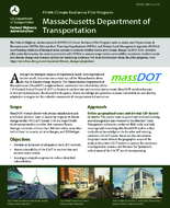 FHWA Climate Resilience Pilot Program Massachusetts Department of Transportation
