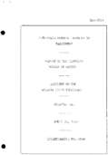 Interstate Commerce Commision Report of the Accident  Investigation Occuring on the ATLANTA JOINT TERMINALS ATLANTA GA