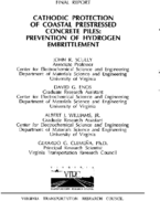 Cathodic Protection of Coastal Prestressed Concrete Piles Prevention of Hydrogen Embrittlement
