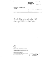 Crush Characteristics for 1981 through 1983 Honda Civics