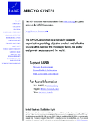 Value and Impacts of Alternative Fuel Distribution Concepts Assessing the Armys Future Needs for Temporary Fuel Pipelines