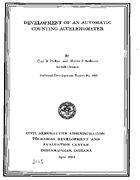 Development of an Automatic Counting Accelerometer