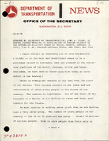 Remarks by Secretary of Transportation John A Volpe at Annual Dinner Meeting of Association of Master Knights of the Sovereign Military Order of Malta