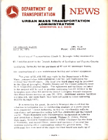 Department of Transportation News Urban Mass Transportation Administration UMTA 7328
