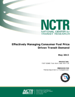Effectively managing consumer fuel price driven transit demand