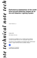 Performance Assessment of the Laufer Wind Aircraft Detection System as an Aircraft Detection Lighting System
