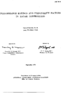 Performance ratings and personality factors in radar controllers