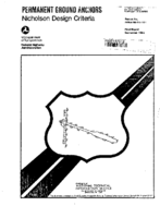 Permanent Ground Anchors  Nicholson Design Criteria