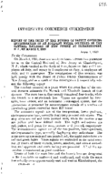 Interstate Commerce Commission Report of the Accident  Investigation Occurring on the CENTRAL RAILROAD OF NEW JERSEY ELIZABETHPORT NJ