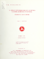 InService Performance and Costs of Methods to Control Urban Rail System Noise Second Test Series Report