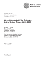 AircraftAssisted Pilot Suicides in the United States 20032012