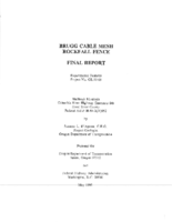 Brugg Cable Mesh Rockfall Fence  final report