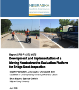 Development and Implementation of a Moving Nondestructive Evaluation Platform for Bridge Deck Inspection