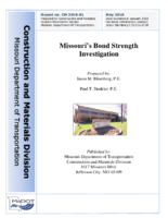 Missouris Bond Strength Investigation