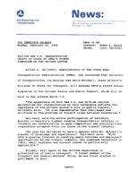 British and US Transportation Chiefs To Speak at UMTAs Fourth Symposium On the Private Sector