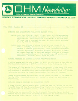 Office of Hazardous Materials Operations Newsletter May 1978