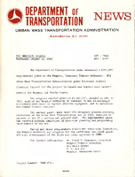 Department of Transportation News Urban Mass Transportation Administration DOT7968