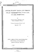 Initial Flight Tests and Theory of an Experimental Parallel Course Computer