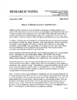 Research notes  September 1995