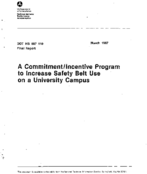 A CommitmentIncentive Program to Increase Safety Belt Use on a University Campus