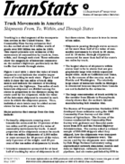 Truck Movements in America Shipments From To Within and Through States with data tables