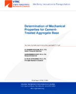 Determination of mechanical properties for cementtreated aggregate base  final report