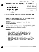 AC 99271 Flight Plan Tolerances for Air Defense Identification Zones