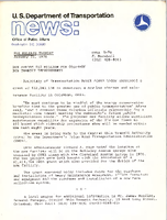 US Department of Transportation News Office of Public Affairs UMTA 578