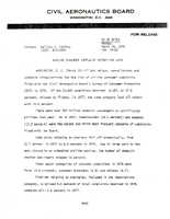 Airline Consumer Complaint Report for 1978