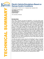 Electric Vehicle Simulations Based on KansasCentric Conditions Summary