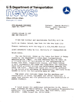 US Department of Transportation News Office of Public Affairs UMTA 7734 Staten Island to get New Bus Facility