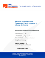 Behavior of the Expanded Polystyrene Elastic Inclusion at Integral Abutments