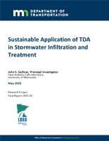 Sustainable Application of TDA in Stormwater Infiltration and Treatment