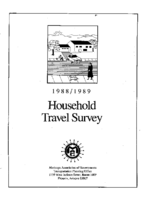 19881989 household travel survey