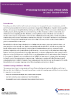 Local and Rural Road Safety Briefing Sheets  Promoting the Importance of Road Safety to Local Elected Officials