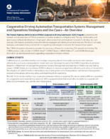 Cooperative Driving Automation Transportation Systems Management and Operations Strategies and Use Cases  An Overview