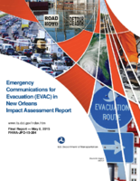 Emergency communications for evacuation EVAC in New Orleans impact assessment report