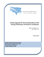 A Novel Approach for the Characterization of the Rutting Performance of Pavement Foundations