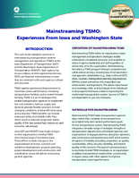 Mainstreaming TSMO Experiences From Iowa and Washington State