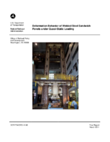 Deformation Behavior of Welded Steel Sandwich Panels under QuasiStatic Loading Final Report